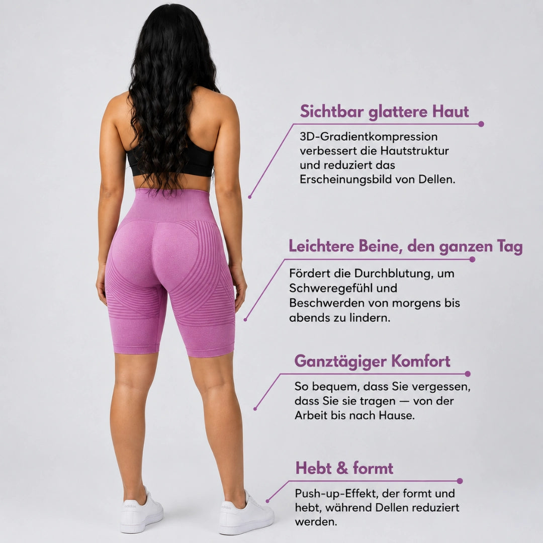Legging court 3D Cellumove – Rose vif