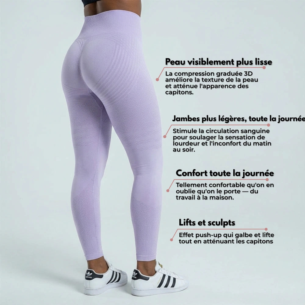 Leggings 3D Cellumove - Violet clair