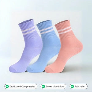 Lot de 3 paires de chaussettes de Compression 3D colorées